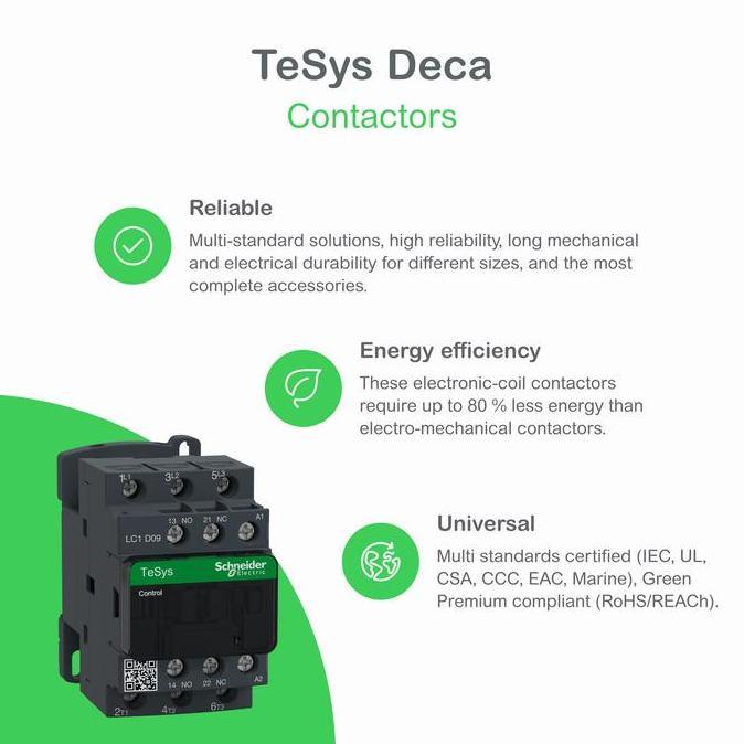 Otove- Schneider Kontaktor Contactor Lc1D09 24V 42V 48V 110V 220V 380V Lc1D09B7 Lc1D09D7 Lc1D09E7 Lc