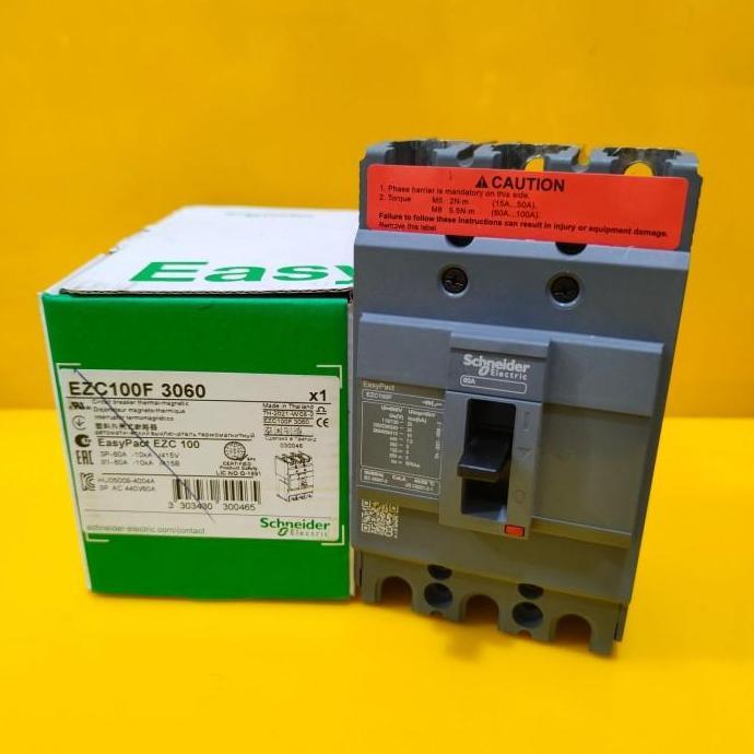 Mccb 3Phase 60A Schneider Ezc100F 3060 Terbatas