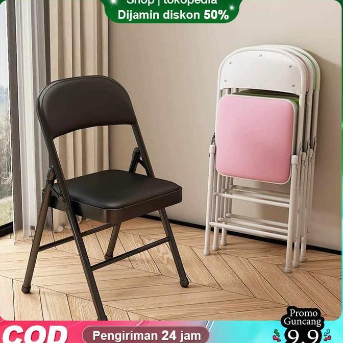 PROMO DISKON - [AK]Kursi Lipat Portable Kursi Belajar Lipat Kursi Kantor Lipat Makan Kursi Kerja out