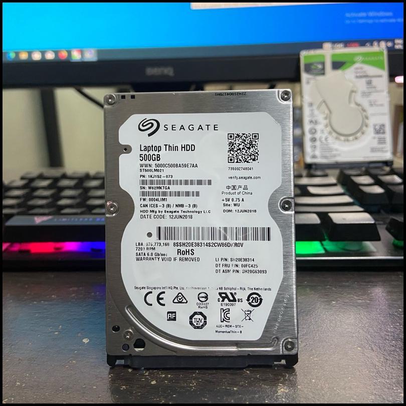 Hardisk 500Gb Seagate Slim Internal Sata 2.5" Baru Promo Hdd Ps / Hardisk Laptop 500Gb