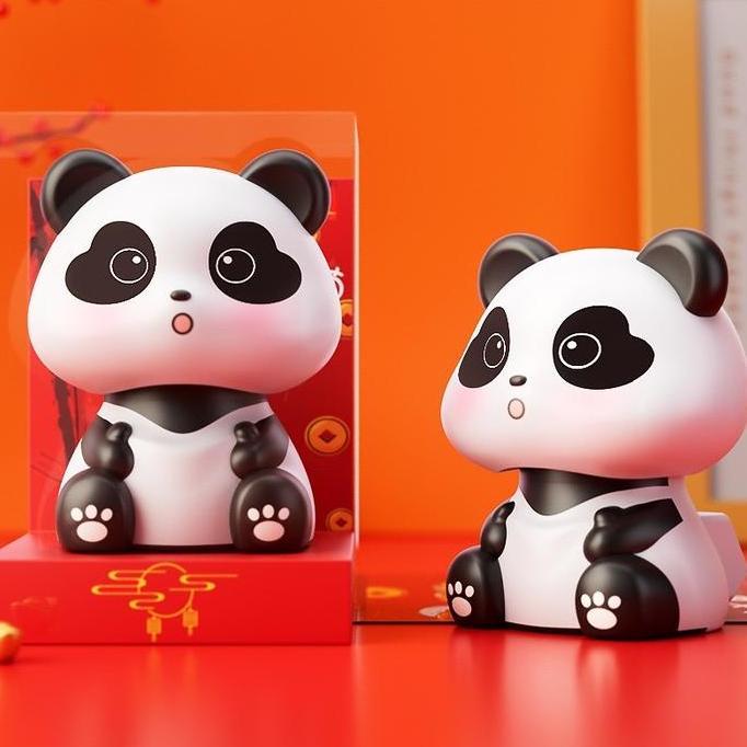 Pajangan Lucu Model Panda Pajangan Dashboard Mobil Model Panda Lucu Car Hiasan RESTOCK