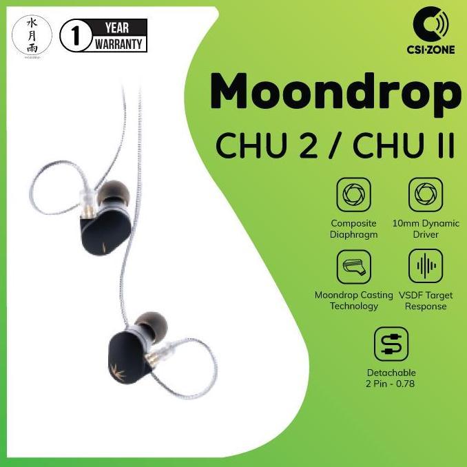 Moondrop Chu2 / Chu 2 / Chu Ii Dynamic Driver In Ear Monitor Earphone