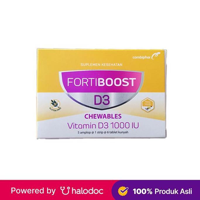 Fortiboost Vitamin D3 1000 IU 30 Kunyah