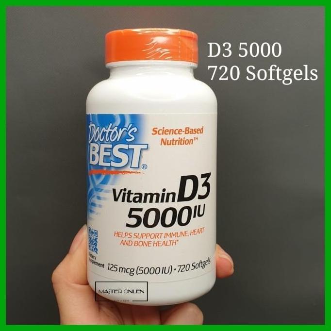 Doctor Best Vitamin D3 5000 iu 720 sg doctors vitamin D3 5000iu D-3