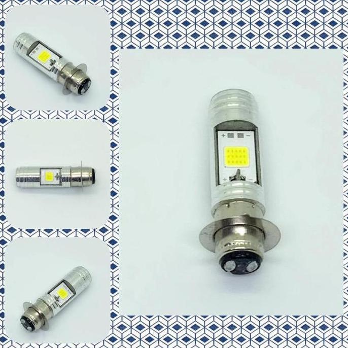 Promo Bohlam/Lampu Depan H6 Motor Bebek Matic Ac Dc Led 12Volt Terang 2 Sisi Cod