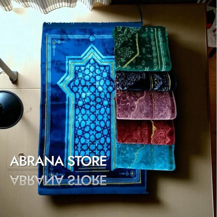 (Diskon) Sajadah Yakar Clasik Super Ultra Spigel Premium Ukuran 70X110 Cm Nyaman Muslim Turki Haji U