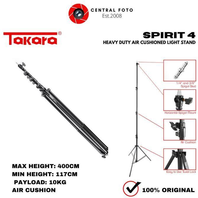 TERBARU - Takara Spirit 4 Air Cushion Light Stand Lighting Lightstand ORIGINAL