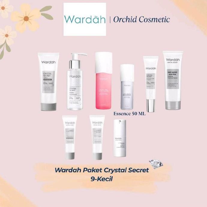 sswwgudang - wardah paket crystal secret lengkap/paket penghilang flek / wardah paket pencerah