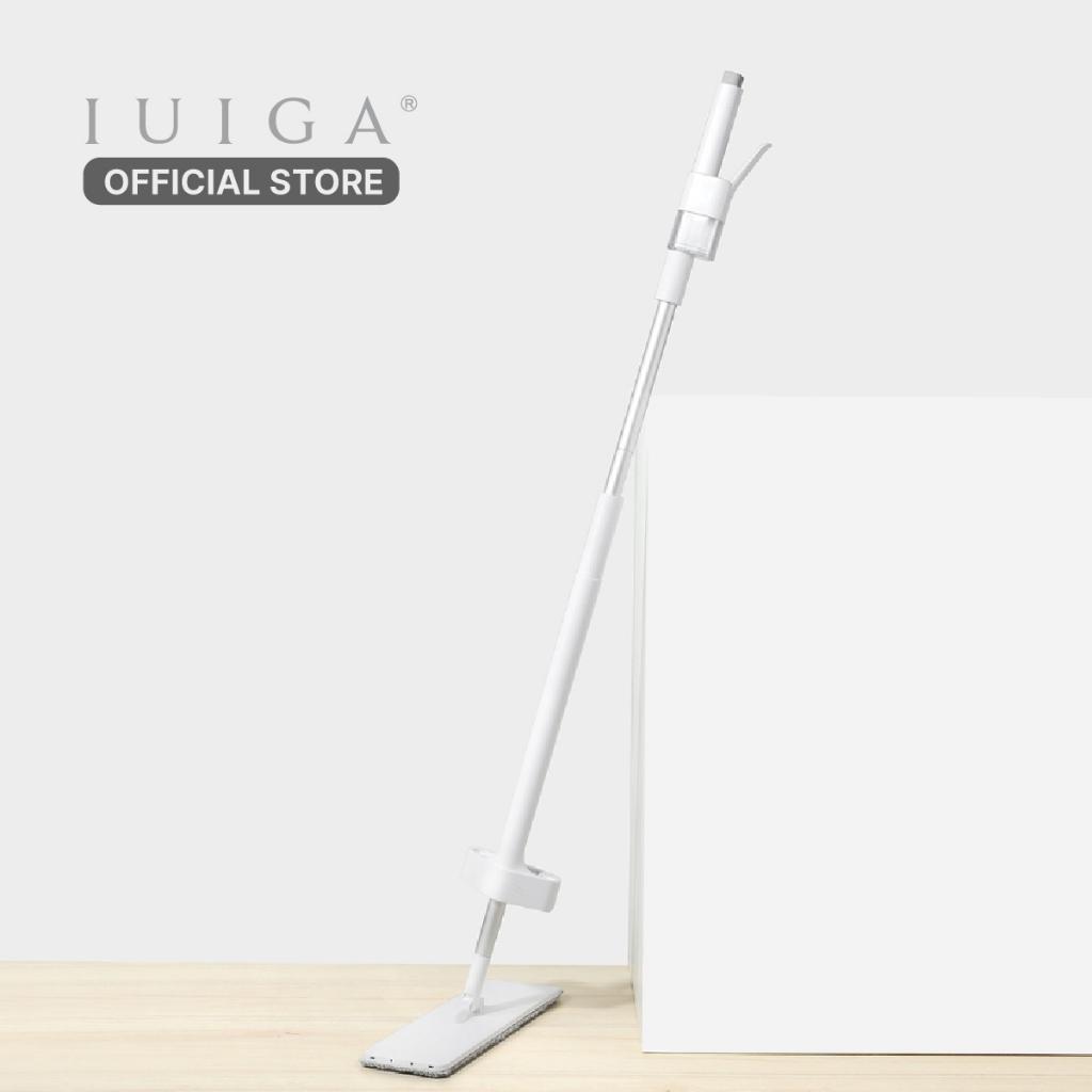 Iuiga Wet & Dry Microfiber Spray Mop - Pel Spray Lantai Microfiber Basah & Kering Set