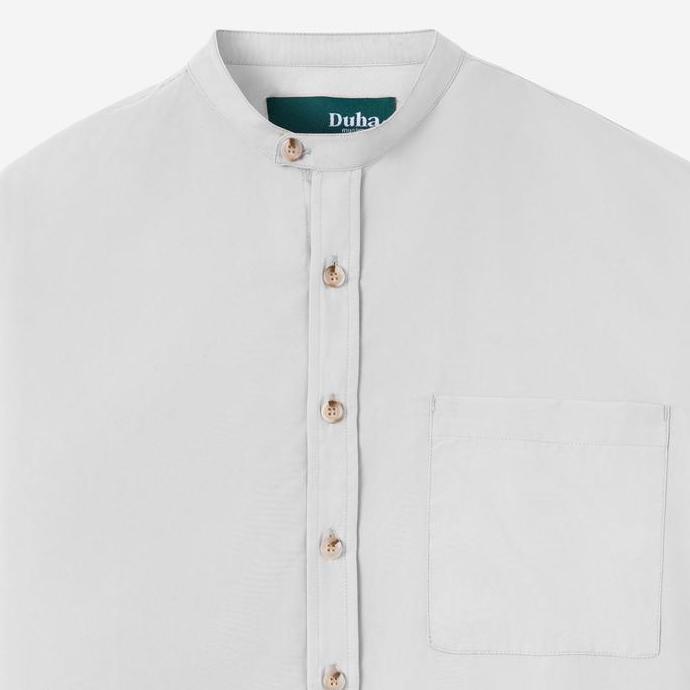 Duha Muslimwear Baju Muslim Lengan Panjang - Dhaw' - White