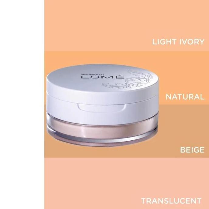 NEW ERHA ESME BEDAK WAJAH TABUR TRUE MATTE - SEMUA JENIS KULIT POWDER KUNING BEST