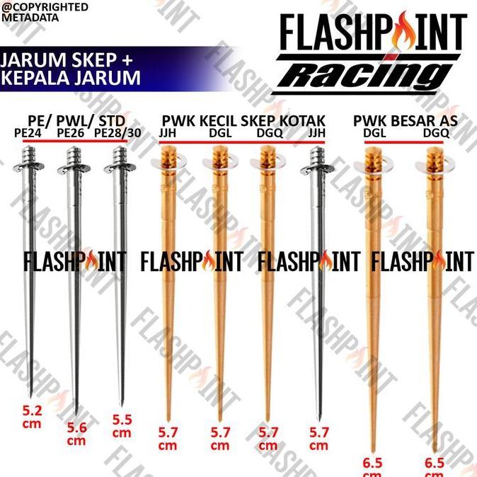 Promo (Bisa Cod) Jarum Skep Karburator Needle Pe Pwk Pwl Pwm Airstrike Pin Sekep Repair Kit Pj Parki