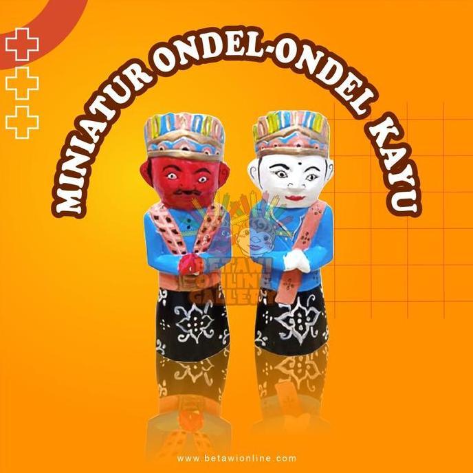 TERLARIS - Pajangan Ondel-ondel kayu / Miniatur Ondel-ondel / Ondel-ondel