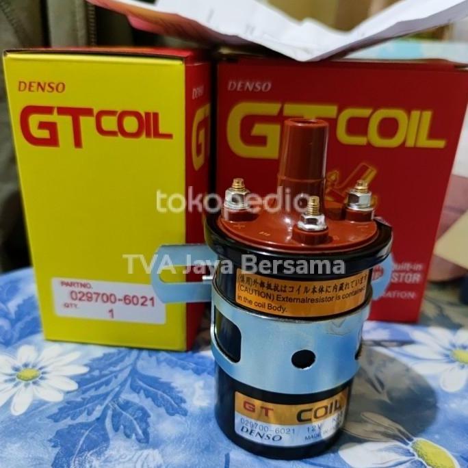 BEBAS ONGKIR - Ignition Coil Koil GT Pengapian 12V Kaki 3 Universal Denso Kijang 5K 7K Futura Carry 
