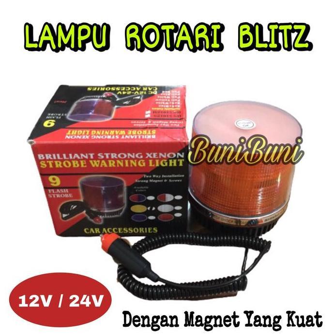 Lampu Rotary / Rotator Led Blitz Untuk Mobil 12 Volt & Truk 24 Volt