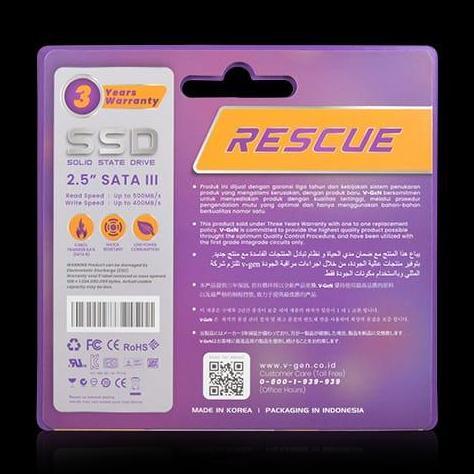 Saveyou- Ssd V-Gen Platinum 1Tb Rescue 1Tb Sata 3 Solid State Drive 2.5" Inch Vgen Sata Iii