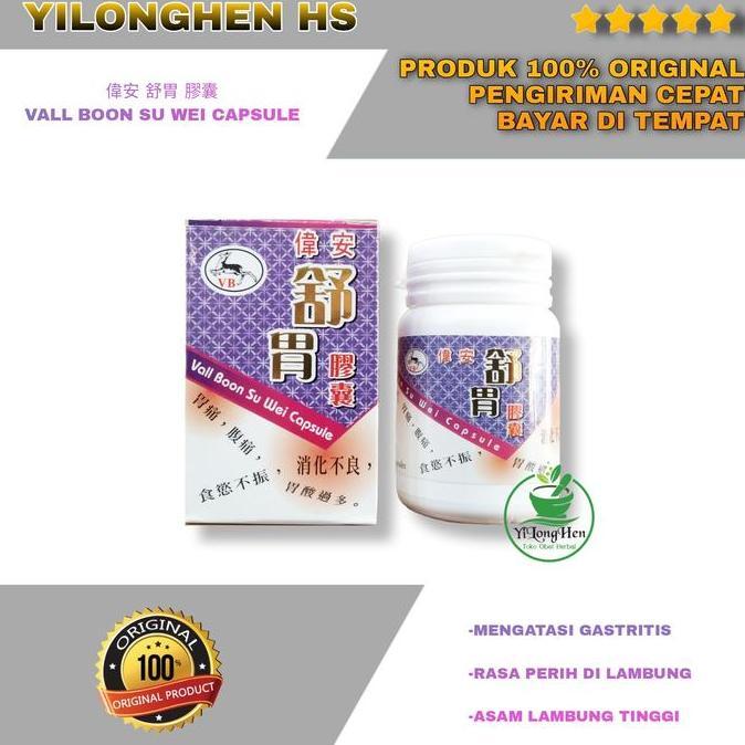 Ready  Vall Boon Su Wei Capsule Obat Lambung Kronis Maag Akut Nyeri Gastritis