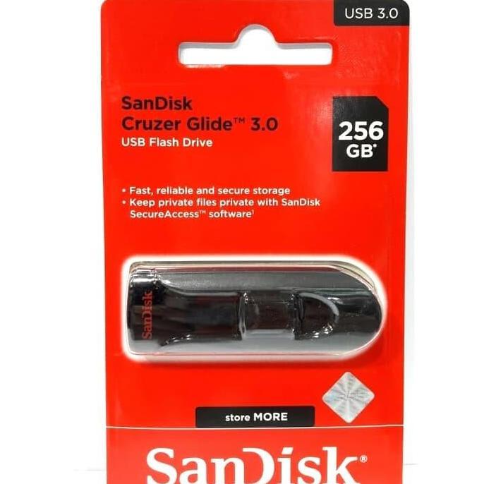 Saveyou- Sandisk Flashdisk Cruzer Glide 256Gb Usb 3.0 / Sandisk Flashdisk 256Gb Cz600