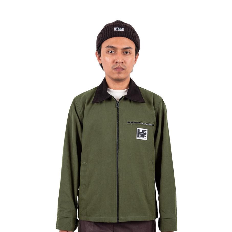 NEW LEAF Classic Green/Black Work Jacket [terbaik][terlaris]