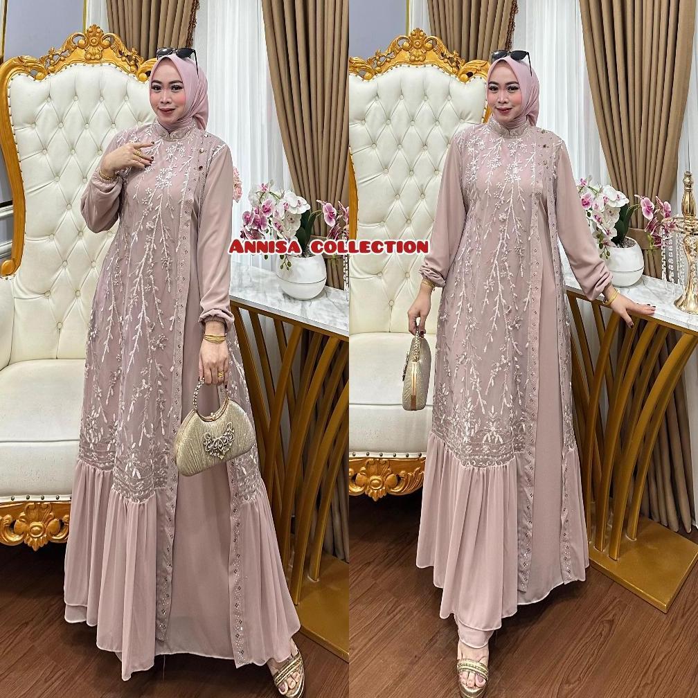 FREE ONGKIR BISA [COD] GAMIS CERUTY BURKAT GAMIS PESTA GAMIS DEWASA JUMBO BURKAT DEWASA BISA SERAGAM