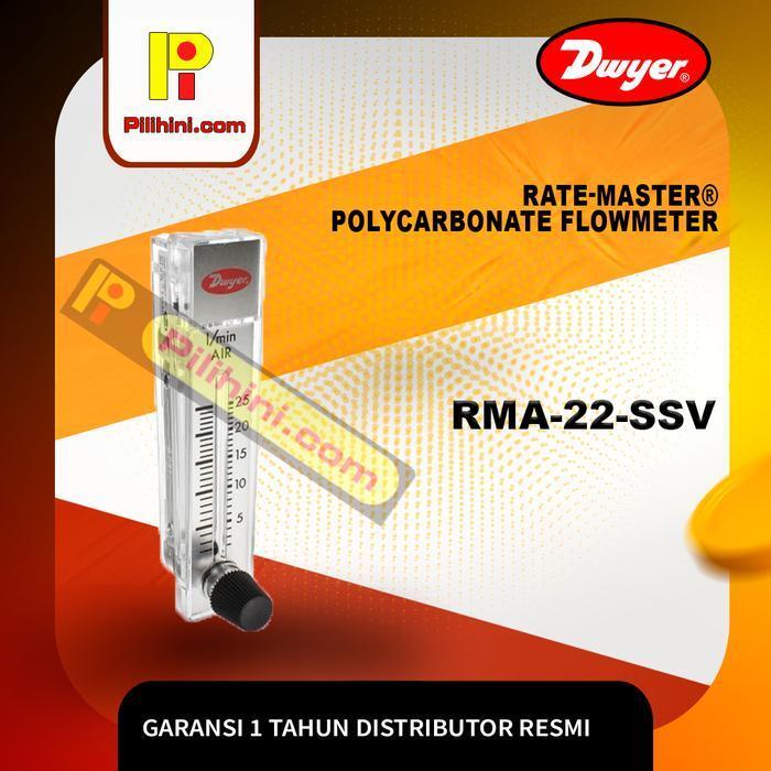 Dwyer RMA-22-SSV Rate-Master Polycarbonate Flowmeter