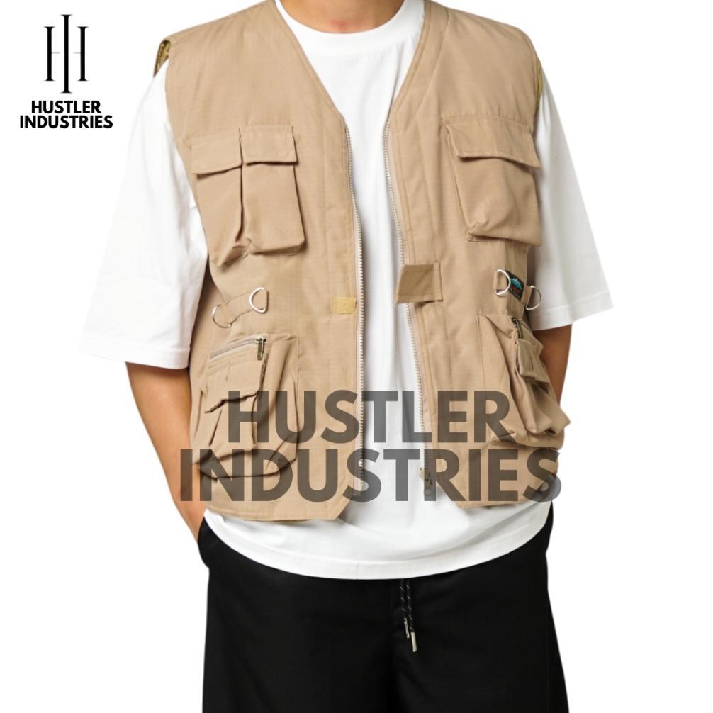 NEW VEST CARGO HITAM MULTIFUNGSI ROMPI CAESAR LAPANGAN OUTDOOR TERMURAH