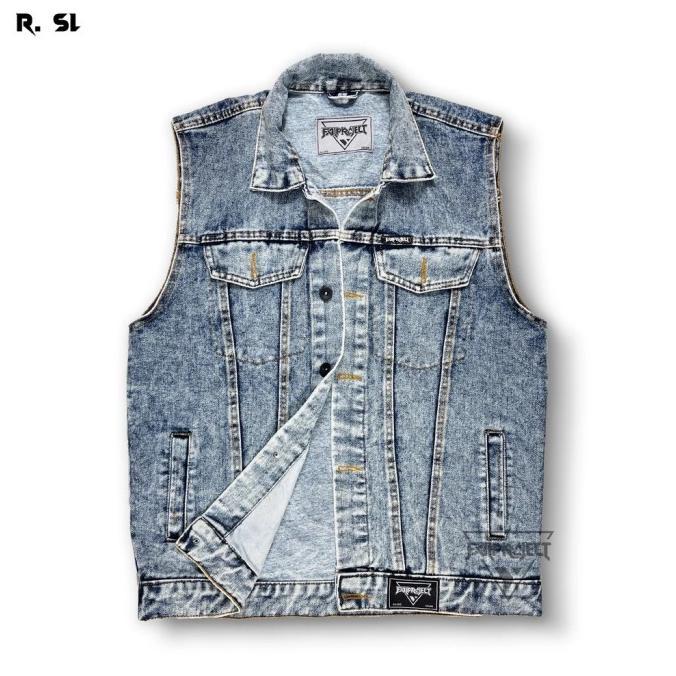 NEW PROMO JAKET JEANS ROMPI PRIA/ROMPI DENIM/VEST/JAKET ROMPI/DESAIN CASUAL99,9%