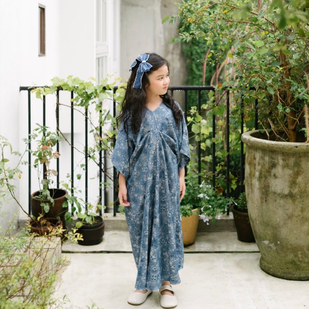 FREE ONGKIR ANISA KAFTAN - GAMIS LEBARAN ANAK PEREMPUAN RAYON JAQUARD ANAK TANGGUNG - MONAMI