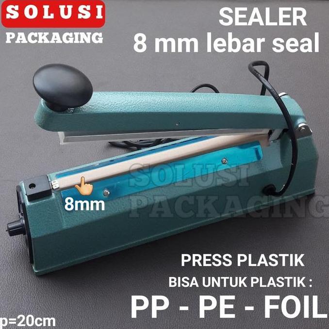 Promo SEALER LEBAR 8MM/PENGEMAS PEREKAT PLASTIK MAKANAN PRESS PLASTIK FOIL Diskon