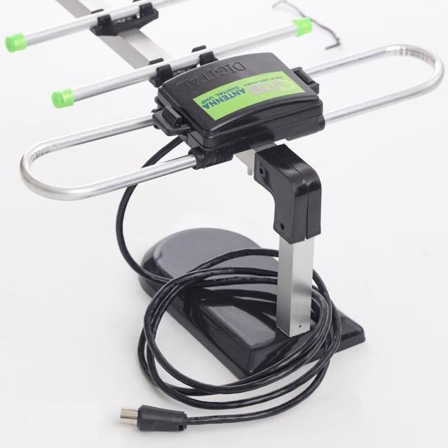 Weargo- Antena Tv Indoor & Outdoor Vdr V-87Hd + Kabel 1.5M / Antena Digital Vdr / Antena Tv Murah Pi