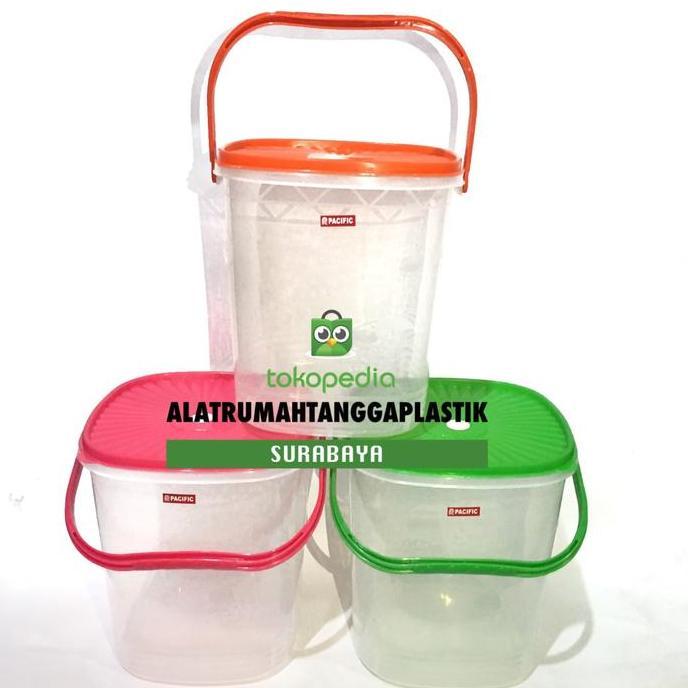 Promo 1 pc Toples Plastik/ Toples 12 Liter/ Toples Kerupuk/ Toples Gagang Diskon
