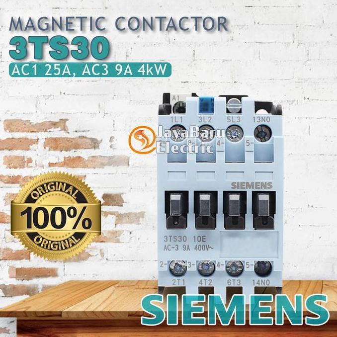 Kontaktor Contactor Siemens 3Ts30 3Ts3010 3Ts3001 24V 48V 110V 220V 380V Termurah