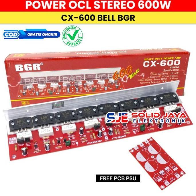 POWER STEREO 600W OCL CX600 CX600 CX-600 AMPLIFIER AMPLI SOUND 600 WATT W OCL POWER AMPLIFIER SANKEN