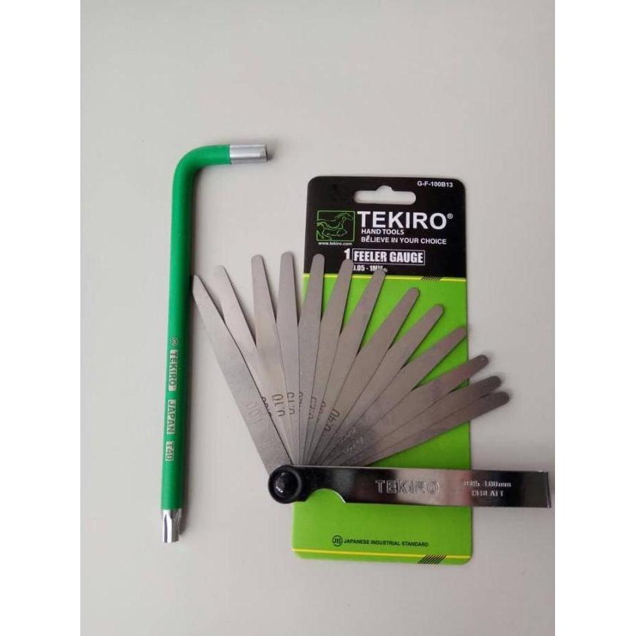 Feller Gauge + Kunci Stel Klep Tekiro - Kunci Setel Klep Motor TEKIRO
