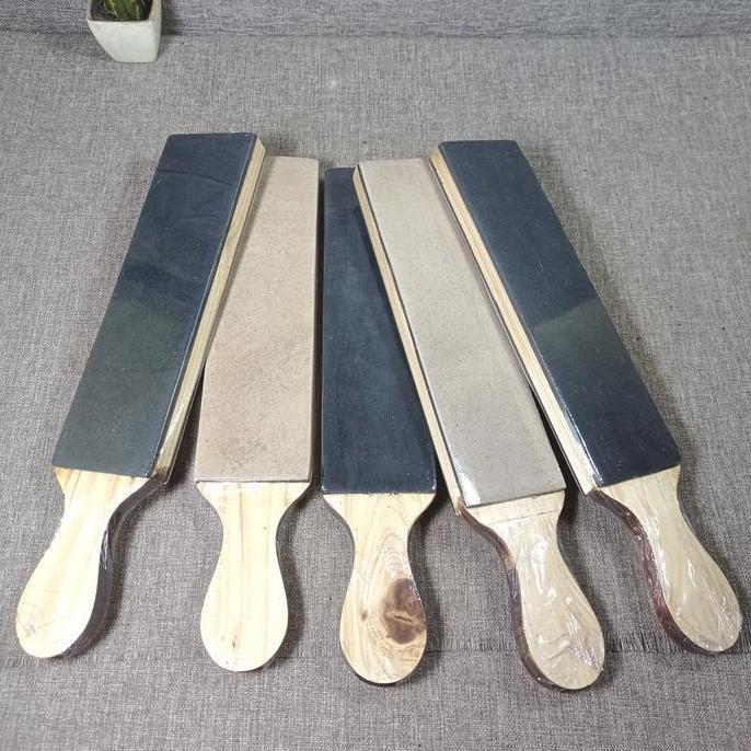 Stroping Kulit Asah Golok Finishing