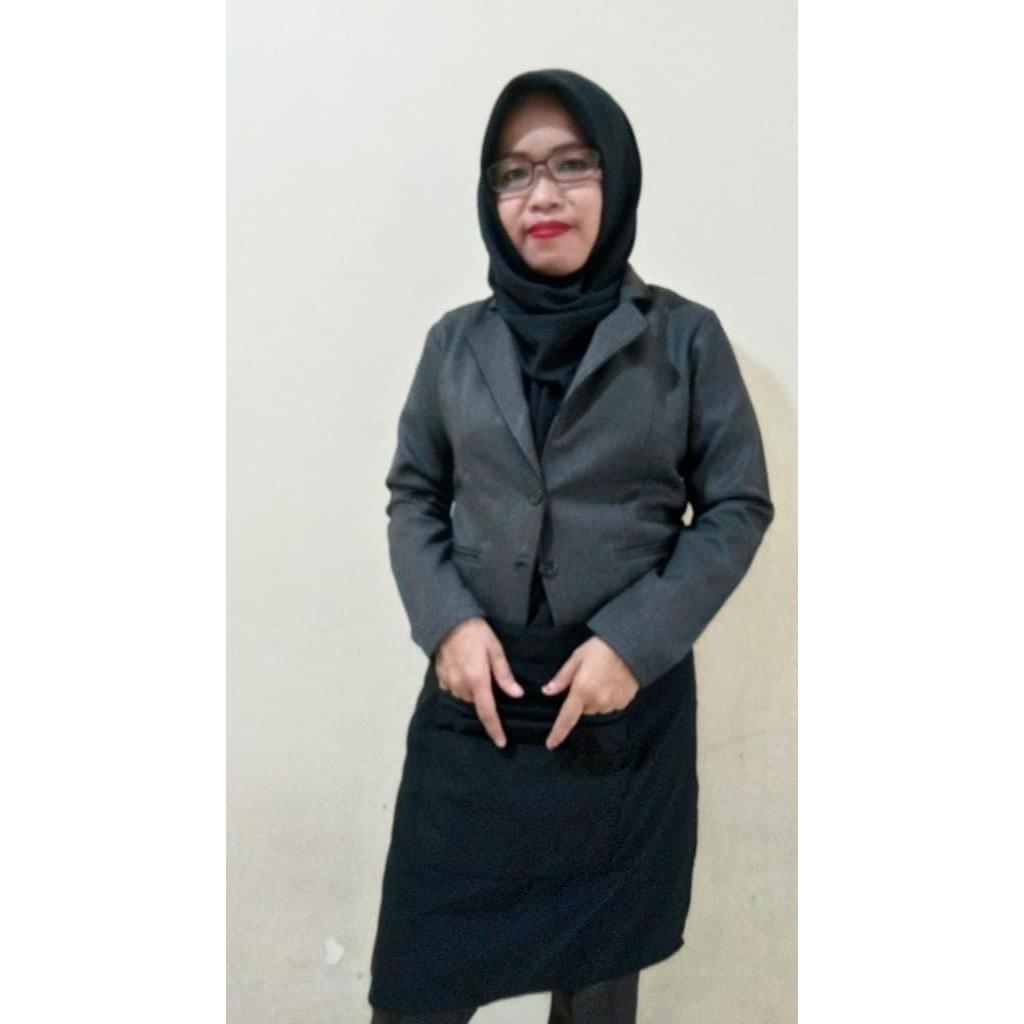 Apron / Celemek Rok Panjang (Long Waist Apron) - Orange