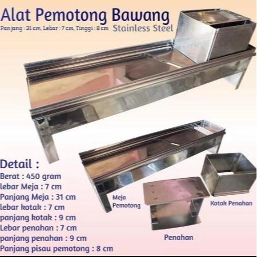 Alat Pengiris Bawang Serbaguna Stainless Alat Pemotong Sayuran Masak