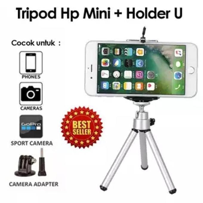 DN46 >> Tripod Mini Simple Tripod Mini Tripod Free Holder Kamera Plastik Panjang Camera