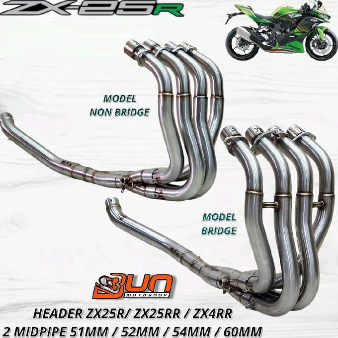 Header Fullsystem Stainless Kawasaki ZX25R ZX25RR ZX4RR GP1 PROJECT