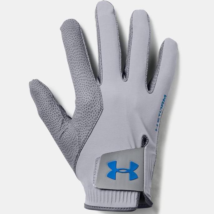 UA Storm Golf Gloves - Steel Royal