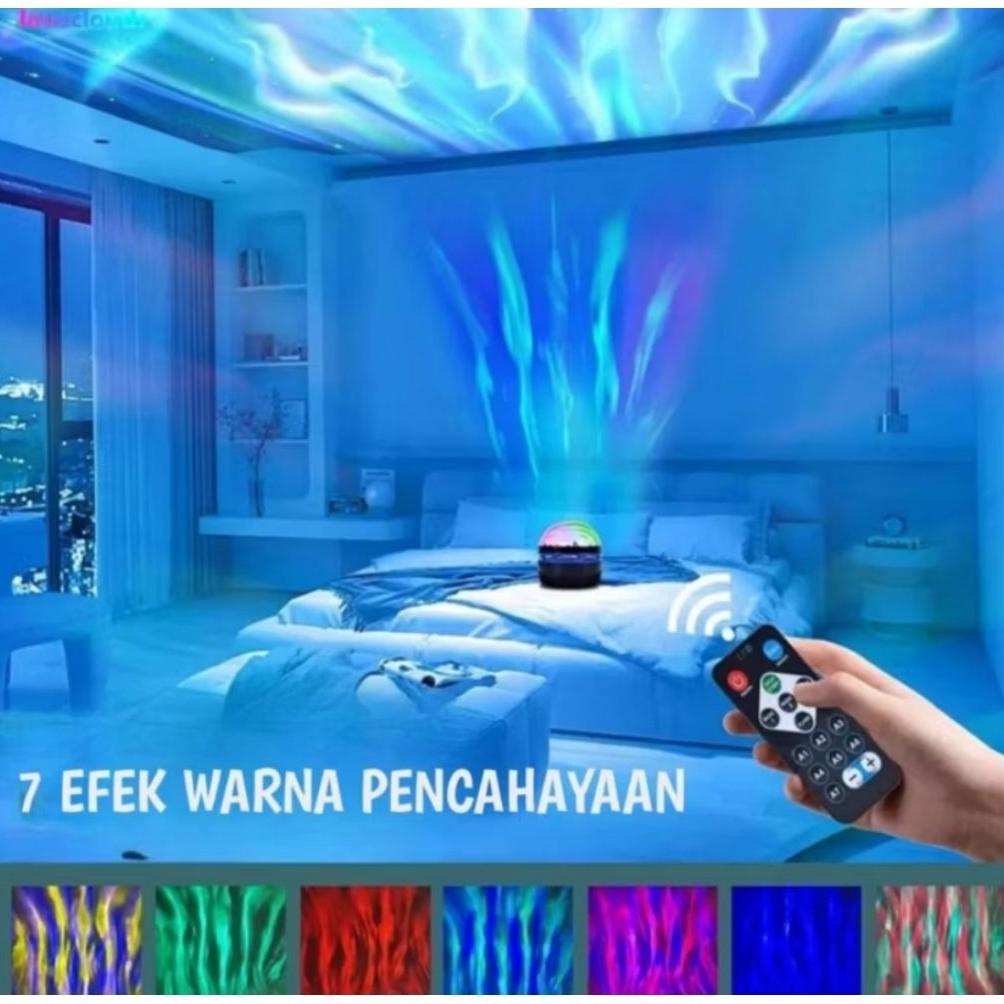 bestpromo lampu proyektor aurora mini lamp lampu galaksi aurora mini lampu tidur aurora q6