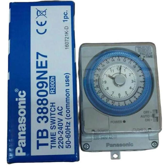 Panasonic Timer KWh TB38809NE7 Pengatur Waktu 220-240V AC 50-60Hz untuk Papan Reklame Lampu Jalan Ru
