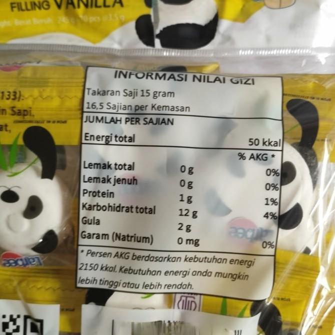 Marshmallow Panda isi Selai Strawbery