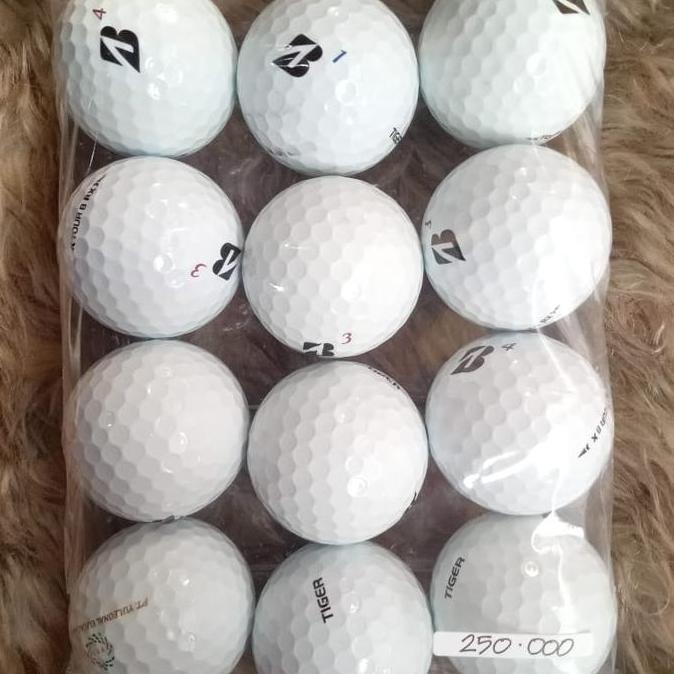 BOLA GOLF BEKAS BRIDGESTONE MIX TOUR B. BRX. RX. RS. FS. TIGER  GRADE B 12 PCS