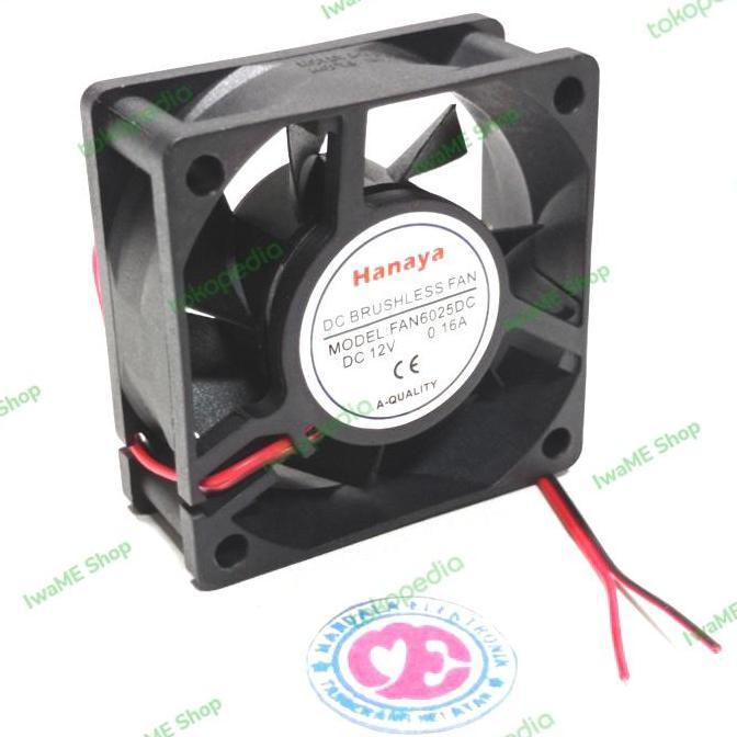 (1) Cooling Exhaust Fan Dc 12v 6cm kipas Pendingin Dc 12v 66 cm iwame3 Berkualitas