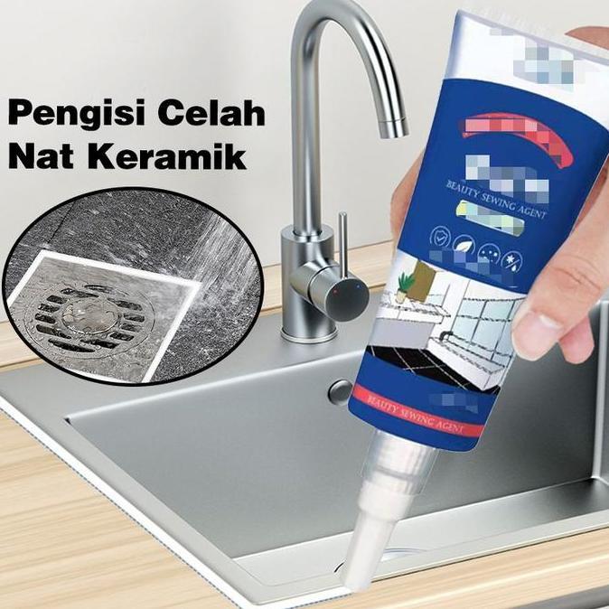 SIMATEKNO 250g Semen Krim Pengisi Pengisi Nat Keramik Waterproof Anti Jamur Anti Air
