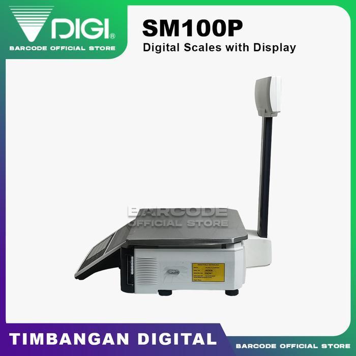 Timbangan Buah Sayur Print Label Harga Digi SM100 P - Digi SM 100 P