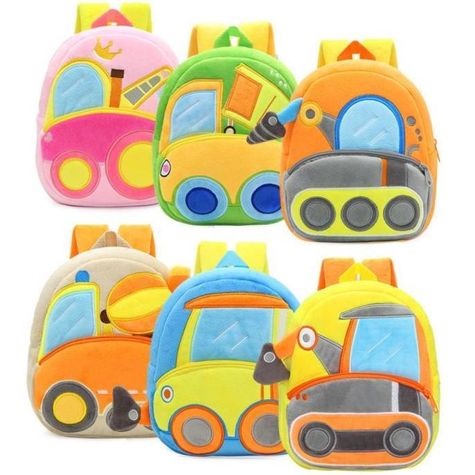 Tas Ransel Anak Sekolah Paud TK Kakoo Model Binatang dan Kendaraan Fashion tas sekolah cowok tas sek