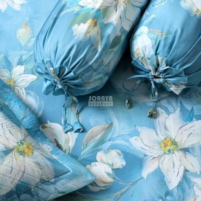 FREE GEMOY Sprei Karet Katun Jepang Soraya 180x200 dan 160x200 Lembut, Adem & Anti Luntur Bedsheet P