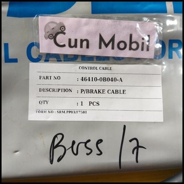 GRATIS ONGKIR KABEL REM TANGAN KIJANG KAPSUL DEPAN MERK KJLEX TRAD 46410-0B040-A 